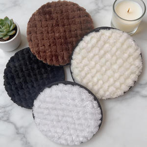 Éponge de maquillage en microfibre réutilisable et <span class=keywords><strong>lavable</strong></span>, lingettes démaquillantes, serviette nettoyante pour le visage, disques doux, double couche - Product Image 6