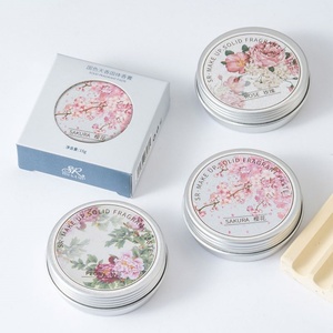 Baume de parfum solide en cire, style floral chinois, longue durée, parfum corporel portable, OEM, pour femme, vente en gros - Product Image 1