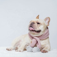 En gros chaud doux tricoté laine chien vêtements hiver pull Chien écharpe écharpe