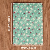 JAI IMAN 24 feuilles d'autocollants décoratifs rustiques de Noël personnalisés avec des flocons de neige, autocollants décoratifs adhésifs pour scrapbooking DIY
