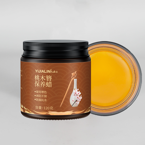 Cire d'entretien pour bracelets en perles de bois, cire d'abeille naturelle pour perles de prière en bois de santal et Bodhi, prévient les fissures et rehausse le grain - Product Image 4