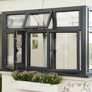 FULLSUMMER Double <span class=keywords><strong>vitrage</strong></span> moderne de haute qualité balançoire fenêtre en aluminium à isolation <span class=keywords><strong>phonique</strong></span> et thermique économe en énergie - Product Image 4