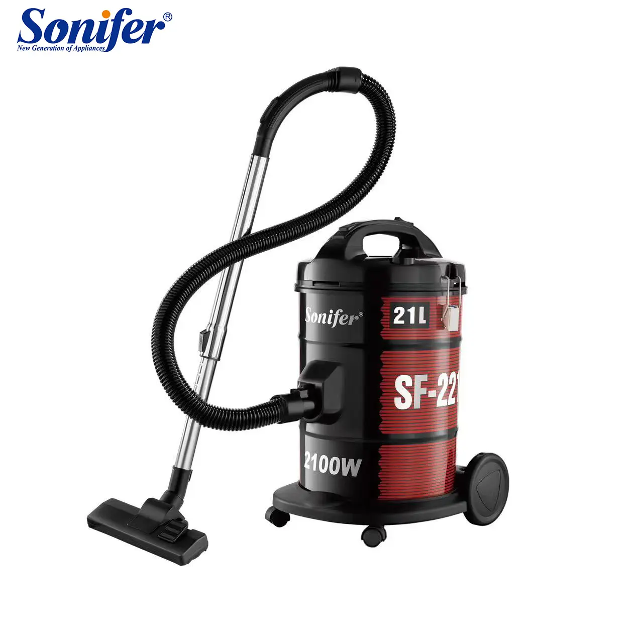 Sonifer SF-2211 wholesale household 2100w telescopic tube cord 4.2m large capacity 21l dry drum vacuum cleaner