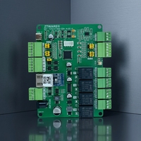 Módulo de Control de Relé Electromagnético RJ45/RS485, Modbus TCP/RTU, 4 Relés, 8 Entradas Analógicas, 2 Salidas Analógicas, Montaje en Riel DIN, Placa I/O