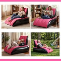 Fauteuils et canapés gonflables de loisirs pour le camping en plein air en Chine, canapé-lit gonflable en forme de S avec pompe
