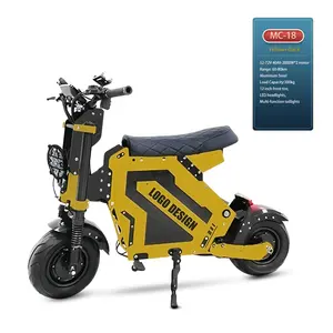 E-scooter de 2 plazas 52V 60V 72V Motor dual 2000W 3000W 4000W Scooter eléctrico de 12 pulgadas