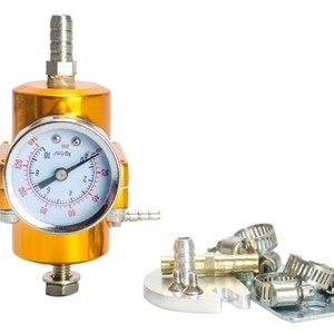 Régulateur de pression de carburant Poyracing avec jauge en aluminium rouge pour mise à niveau du turbo de voiture 7451 - Product Image 4