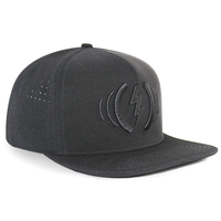Casquette à visière plate 5 panneaux HS46 OEM personnalisée en PVC, imperméable, découpée au laser, respirante, pour sports de plein air, kayak et randonnée