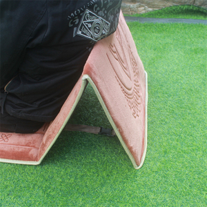 Nouveau tapis de prière islamique floral 2 pièces avec sac pliable tapis musulman Sajadah pour le ramadan voyage à domicile - Product Image 2