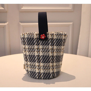 Bolso de lona a cuadros, elegante y sencillo, bolso artístico - Product Image 5