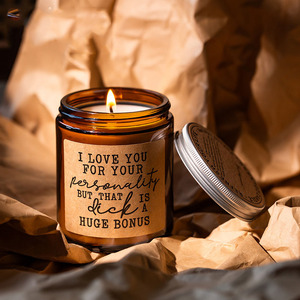 <b>Large</b> Glass Cup Soy Wax Scented Candle Aromatherapy <b>Gift</b> <b>Box</b> Diy Fragrance Candle For Festival Present - Product Image 1