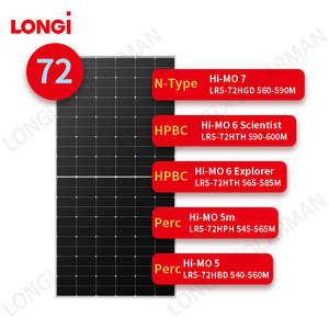Meilleures ventes 2023 Tous les produits Panneaux solaires LONGi Hi-MO Himo HiMo 5/6/7 <span class=keywords><strong>Full</strong></span> <span class=keywords><strong>Black</strong></span> 420W/430W/550W/560W Tous les types PERC - Product Image 2