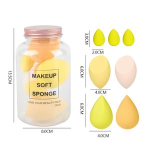 Latex miễn phí vẻ đẹp mỹ phẩm bột Puff trang điểm Sponge Set pha trộn Sponge cho trang điểm kem lỏng và bột - Product Image 2