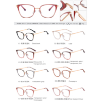 MS 991013-Lunettes optiques à monture œil de chat TR90 + en métal anti-lumière bleue pour enfants-Lunettes optiques pour petits enfants pour bébés