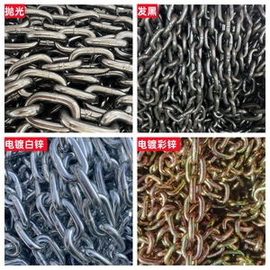 โซ่ลากจูงรถพ่วง G70 ขนาด 3/8 นิ้ว ชุบกัลวาไนซ์ พร้อมตะขอเกี่ยวแบบ Clevis ทั้งสองด้าน 001 สายรัดโซ่ลากจูงพร้อมตะขอแบบ J R สำหรับยกของอย่างปลอดภัย - Product Image 6