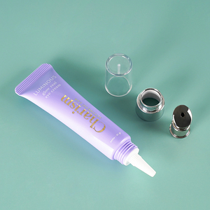 10ml 10g Tube en aluminium Tube d'emballage cosmétique Tube d'emballage de crème pour les yeux Tube avec applicateur en métal de Massage - Product Image 5