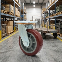 Roda Kastor Industri Tugas Berat Ekstra 1 Ton Berkualitas Tinggi 6/8/10/12 Inci Roda Peralatan Beban Berat
