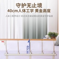Barrière de lit pliable en acier inoxydable, hauteur 35 pouces, pour la sécurité des personnes âgées et des patients médicalisés, usage domestique