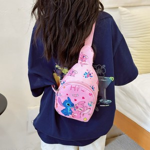 Cute Lilo & Stitched Kids Chest Bag Cartoon <b>Stitch</b> Angel Crossbody Sling Bag Girls Mini Casual Shoulder Bag <b>Gift</b> - Product Image 4