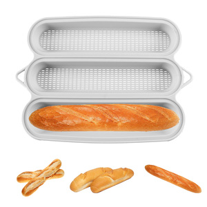 Juego de Herramientas de Repostería de Silicona Antiadherente para Hornear Pan Francés, Estilo Simple, <span class=keywords><strong>Formas</strong></span> Rectangulares, Triangulares y Perforadas - Product Image 1