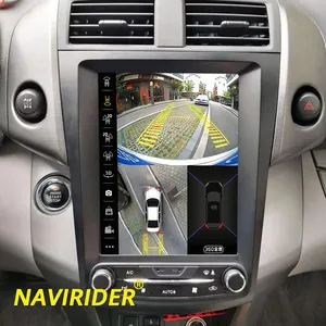 2 Din coche reproductor de vídeo Multimedia GPS para Toyota RAV4 Rav 4 2009 2007 - 2011 10,4 "Pantalla Vertical Tesla Android 13 Radio Estéreo