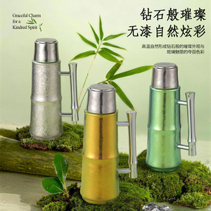 Double Walled Pure Titanium Thermos Cup <b>With</b> Tea <b>Strainer</b> Business Gift Cylinder Shape Insulated Tea Cup - Product Image 5