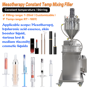 Máquina de Llenado Semiautomática con Pistón de Mezcla Calentado para Botellas de Crema Cosmética, Rímel y Brillo Labial de 1-20 ml - Product Image 1
