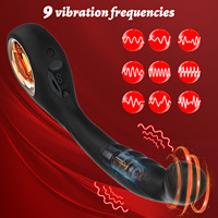 Vibromasseur anal en silicone, jouet sexuel, 9 fréquences, nouveau design, masseur de prostate pour orgasme, supporte l'emballage personnalisé avec logo