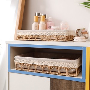 Desktop <b>storage</b> <b>basket</b> for keys, snacks, and miscellaneous items; <b>large</b> capacity <b>storage</b> <b>basket</b> for bedroom and household use; - Product Image 4