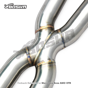 Sistema de Escape Catback con Válvula OEM para Mercedes-Benz <span class=keywords><strong>AMG</strong></span> GTR/<span class=keywords><strong>GT</strong></span> <span class=keywords><strong>R</strong></span> C190 4.0T 2019-2023, Tubo de Escape, Silenciador SS304 de Competición - Product Image 3