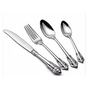 4 pièce Argent Couverts Couverts Ensembles - Product Image 1
