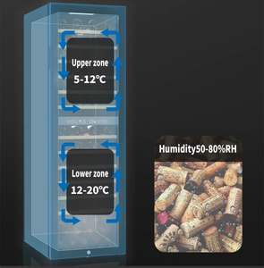 Réfrigérateur congélateur de style américain de Corée Réfrigérateur de <span class=keywords><strong>cave</strong></span> à <span class=keywords><strong>vin</strong></span> de 200 <span class=keywords><strong>bouteilles</strong></span> Petit réfrigérateur de bar Refroidisseur de bar à <span class=keywords><strong>vin</strong></span> instantané - Product Image 4