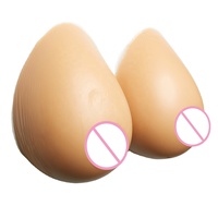 Seins artificiels en silicone en forme de larme, faux seins pour travestissement, simulation de seins post-opératoires, faux seins