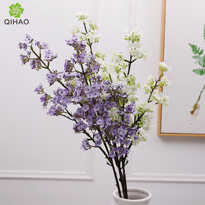QIHAO Artificial Miniature Pear Blossom 81cm <b>Silk</b> <b>Flower</b> High Simulation Home Decor Photography Props - Product Image 1