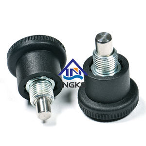 Kenop tarik Mini yang dapat disesuaikan dengan Plunger indeksasi kepala plastik dan bahan seng bodi baja karbon - Product Image 1