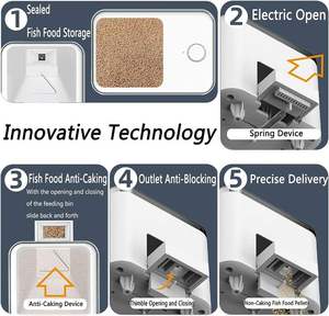 Distributore Automatico di Cibo per Pesci da 100ML con Controllo APP WiFi, Accessori Intelligenti per Acquari e Vasche per Pesci Rossi - Product Image 4