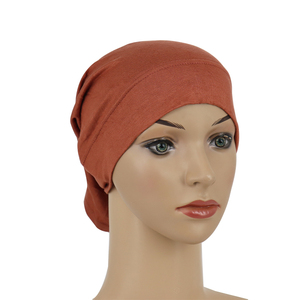 Sous-Hijab Musulman FRC <span class=keywords><strong>en</strong></span> Coton Doux, <span class=keywords><strong>Bonnet</strong></span> Intérieur Extensible, Tube Respirant, Couvre-Tête de Prière Islamique - Product Image 6