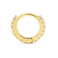 Gemnel sólido 925 Plata 18K oro joyería al por mayor 2 gramos oro hermoso diseño Huggie pendientes