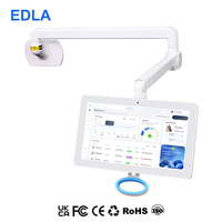 Tableta YC-152H de 15.6 Pulgadas con RK3576, Android 14 y POE para Consultorio Médico, Sala de Espera, con Carcasa de Plástico Blanca y Negra