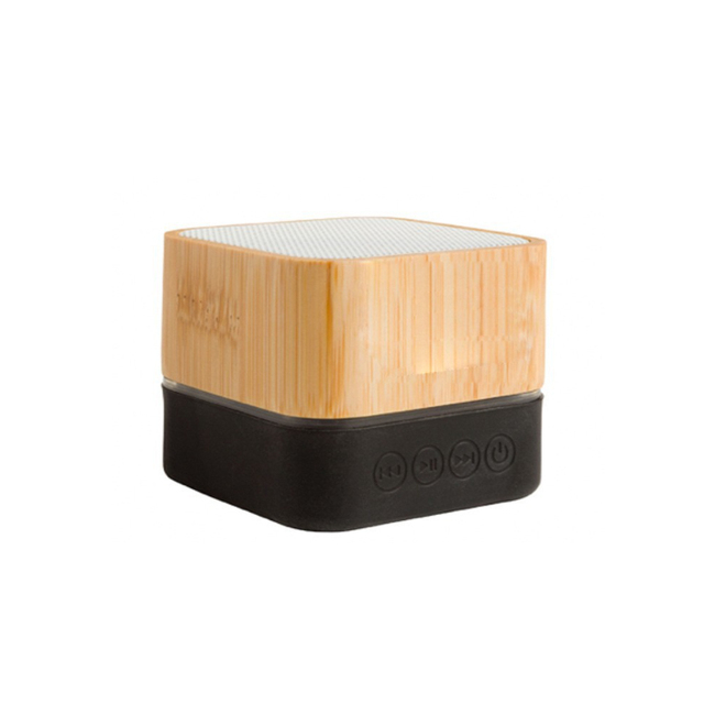 Mini Portable Home Speaker with Colorful Light Wireless Connectivity Square USB Interface for Outdoor Use