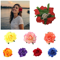 Vente Flash : Épingles à Cheveux Florales pour Femmes, Broches de Mariage, Petites Pinces à Cheveux en Velours Rose