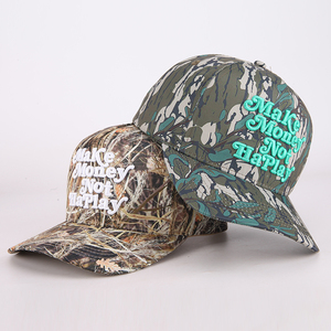 Topi bisbol <span class=keywords><strong>Camo</strong></span> daun modis kustom pria, topi bisbol kamuflase pohon nyata luar ruangan untuk pria - Product Image 2
