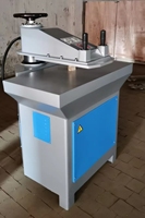 Presse hydraulique à bras oscillant pour la découpe de semelles de chaussures en cuir, 20 tonnes