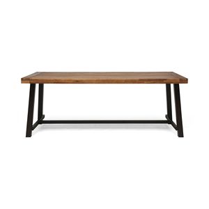 DB Table à manger d'extérieur moderne carrée en bois de teck avec cadre en alliage d'aluminium et corde pliable pour hôtels parcs villas - Product Image 2