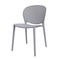 Chaise de salle à manger moderne DHF en PP, confort ergonomique, certifiée ISO9001 pour usage extérieur, vente en gros