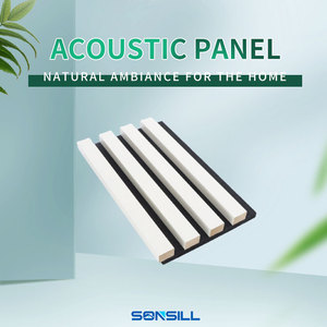 Panneaux muraux décoratifs en <span class=keywords><strong>bois</strong></span> à lattes autocollants faciles à poser et à dé<span class=keywords><strong>coller</strong></span>, panneaux acoustiques absorbant le son pour bureau - Product Image 2