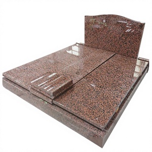 Pierre tombale personnalisée UNION STONE, design sur mesure, multicolore, en granit rouge, pierre tombale indienne pour cimetière et jardin - Product Image 6