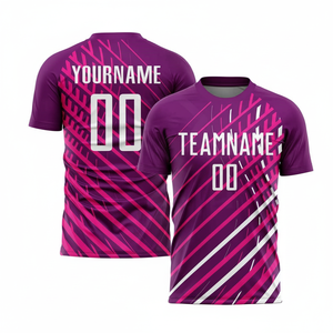 Últimos diseños, camiseta de fútbol, camiseta de fútbol de manga corta de gran tamaño, superventas, logotipo de marca personalizado, camiseta de fútbol de cuello redondo - Product Image 1
