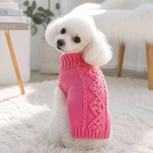 Flowers Knit Pet Cat Sweaters <strong>Sausage</strong> <strong>Dog</strong> <strong>Coats</strong> - Product Image 1