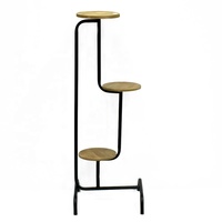 Luckywind 3 niveaux universel extérieur jardin métal fleur présentoir étagère décor à la maison support pour plante Pot support sol utilisation